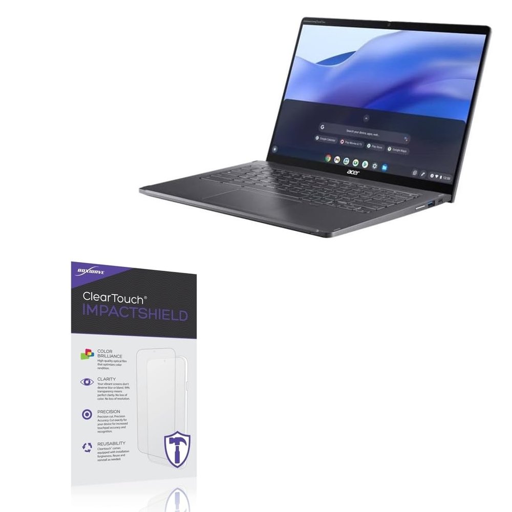 BoxWave Screen Protector Compatible with Acer Chromebook Spin 714 (CP714-1WN) - ClearTouch ImpactShield (2-Pack), Impenetrable Screen Protector Flexible Film