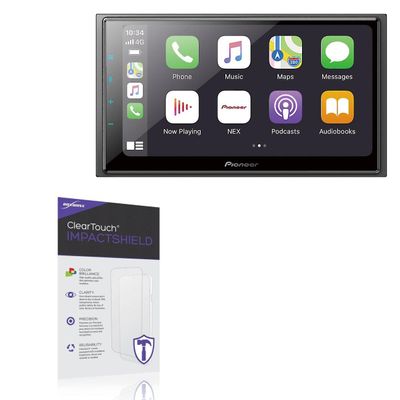 BoxWave Screen Protector Compatible with Pioneer DMH-W4660NEX - ClearTouch ImpactShield (2-Pack), Impenetrable Screen Protector Flexible Film