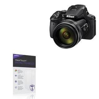 BoxWave Screen Protector Compatible with Nikon Coolpix P900 - ClearTouch ImpactShield (2-Pack), Impenetrable Screen Protector Flexible Film
