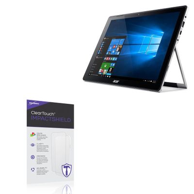 BoxWave Screen Protector Compatible with Acer Switch Alpha 12 (SA5-271) - ClearTouch ImpactShield (2-Pack), Impenetrable Screen Protector Flexible Film