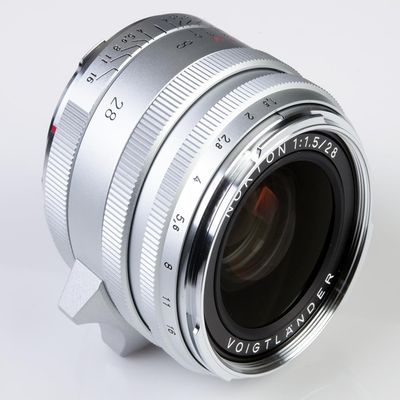 Voigtlnder Voigtlander VM 28mm f/1.5 Nokton Asph Type I Matte Silver