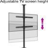 Tv wall mount,TV Floor Stand - LCD TV 360 Degree Rotating Frame Floor Stand, Partition Wall Rotating Rack Rotating TV Cabinet, Adjustable Tilt Swivel TV Ceiling Mount, Fits 32-75inc ( Size : 170 205cm view 3