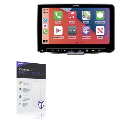 BoxWave Screen Protector Compatible with Alpine ILX-F511 - ClearTouch ImpactShield (2-Pack), Impenetrable Screen Protector Flexible Film