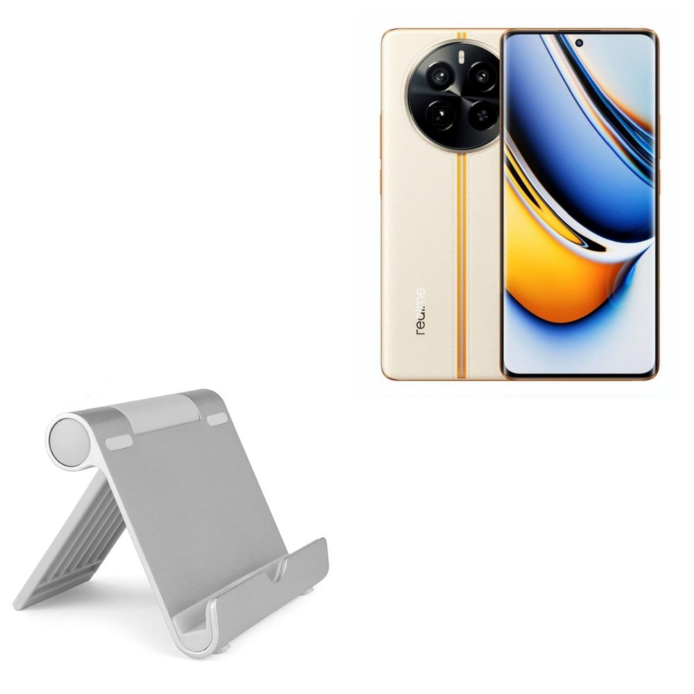 BoxWave Stand and Mount Compatible with Realme 12 Pro - VersaView Aluminum Stand, Portable, Multi Angle Viewing Sturdy
