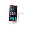 Homoyoyo 1pc A1 Mobile Phone Sound Card Metal Corner Protectors Voice Changer Effects Computer Sound Cards Sound Cards Phone Voice Disguiser Portable Telephone Red view 2