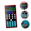 Homoyoyo 1pc A1 Mobile Phone Sound Card Metal Corner Protectors Voice Changer Effects Computer Sound Cards Sound Cards Phone Voice Disguiser Portable Telephone Red view 4