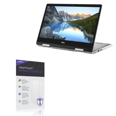 BoxWave Screen Protector Compatible with Dell Inspiron 14 5000 2-in-1 (14 in) - ClearTouch ImpactShield (2-Pack), Impenetrable Screen Protector Flexible Film