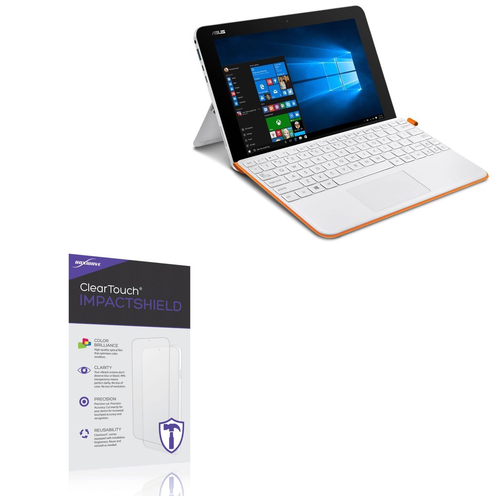 BoxWave Screen Protector Compatible with ASUS Transformer Mini (T102) - ClearTouch ImpactShield (2-Pack), Impenetrable Screen Protector Flexible Film