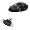 BoxWave Smart Gadget Compatible with Infiniti 2020 Q50 Display (Upper 8 in) - AllReader SD Card Reader, microSD Card Reader SD Compact USB - Jet Black view 1