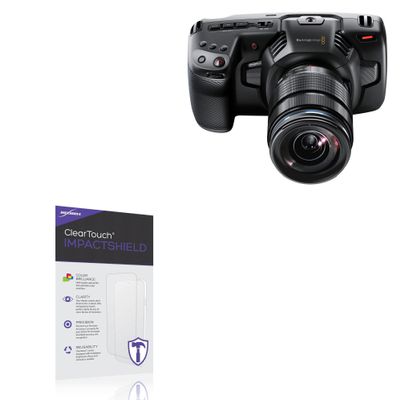 BoxWave Screen Protector Compatible with Blackmagic Pocket Cinema Camera 4K - ClearTouch ImpactShield (2-Pack), Impenetrable Screen Protector Flexible Film