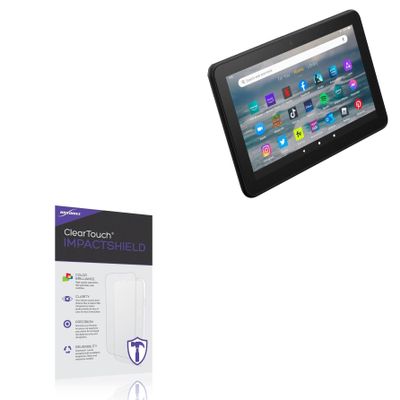 BoxWave Screen Protector Compatible with Amazon Fire 7 (12th Gen 2022) - ClearTouch ImpactShield (2-Pack), Impenetrable Screen Protector Flexible Film