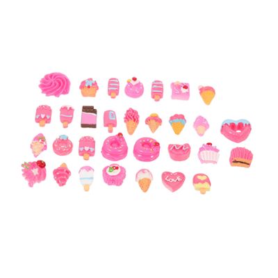 30Pcs Simulation Food Resin Phone Case Charms DIY Decor Accessories
