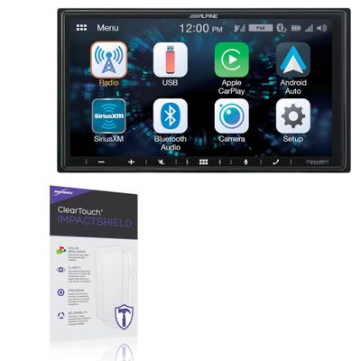 BoxWave Screen Protector Compatible with Alpine iLX-W650 - ClearTouch ImpactShield (2-Pack), Impenetrable Screen Protector Flexible Film