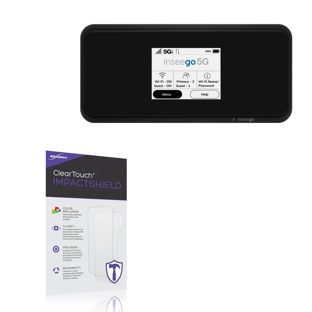 BoxWave Screen Protector Compatible with Inseego MiFi M2100 - ClearTouch ImpactShield (2-Pack), Impenetrable Screen Protector Flexible Film