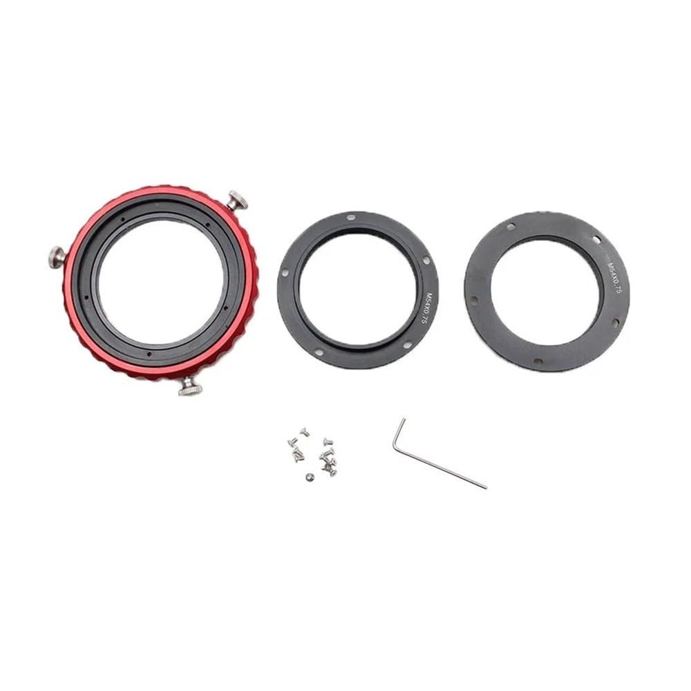 ZTBH Microscope Accessories Kit M42 M48 M54 Camera Regulator CAA 360 Degree Rotator 3 in 1 Microscope Telescope Photography Angle Adjuster Microscope Slides (Color : M54 Set)