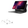 BoxWave Stand and Mount Compatible with Lenovo Tab Extreme - Pocket Aluminum Stand 3-in-1, Portable Multi Angle Viewing Riser - Metallic Silver view 1