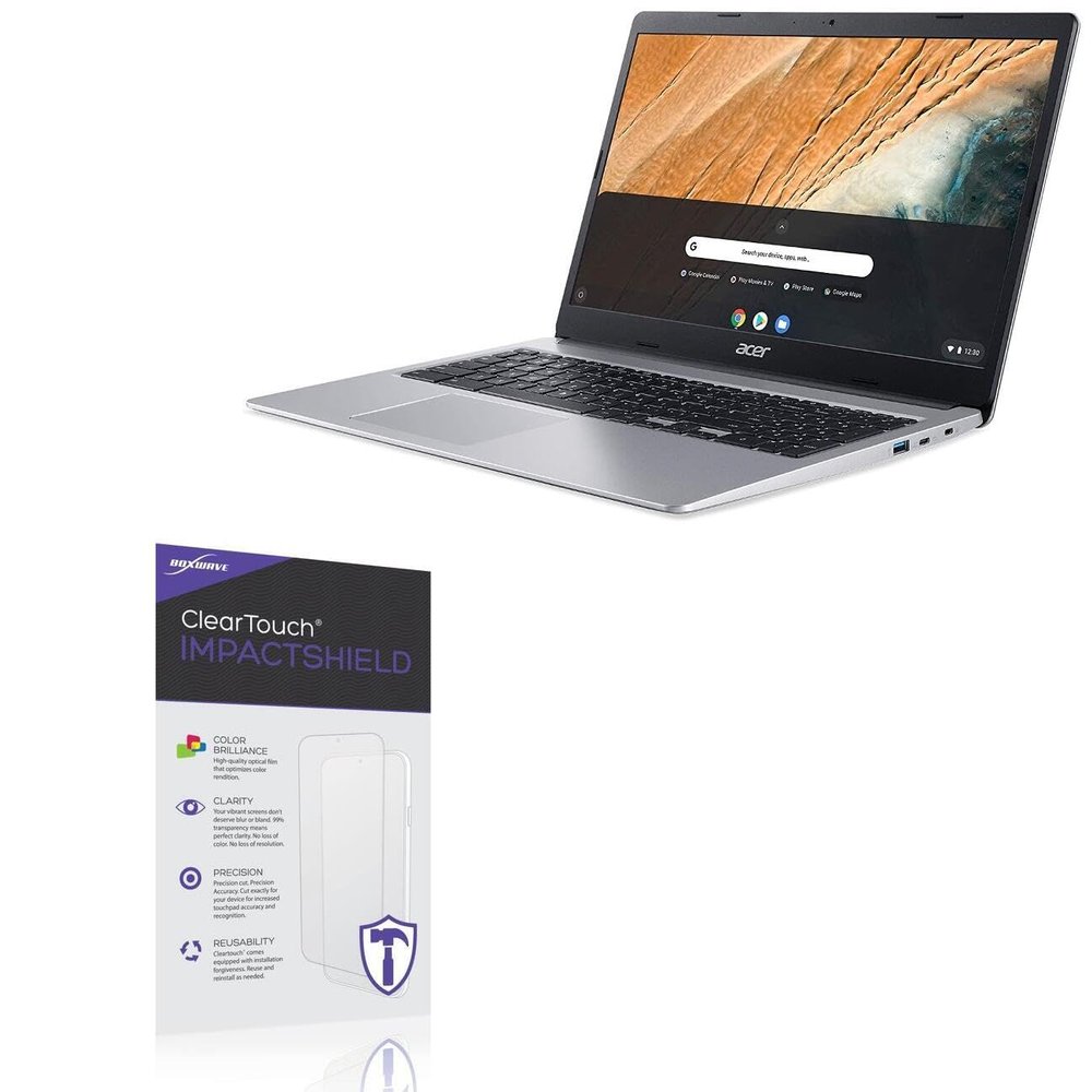 BoxWave Screen Protector Compatible with Acer Chromebook 315 (CB315-3HT) - ClearTouch ImpactShield (2-Pack), Impenetrable Screen Protector Flexible Film