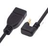 NFHK USB-C USB 3.1 Type-C Male to USB 3.0-A Female 10Gbps OTG Data Power Cable Opposite U Shape Back Angled view 1