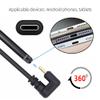 NFHK USB-C USB 3.1 Type-C Male to USB 3.0-A Female 10Gbps OTG Data Power Cable Opposite U Shape Back Angled view 2
