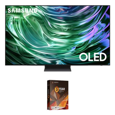Samsung QN65S90DAFXZA 65 Inch 4K OLED Smart TV with Dolby Atmos and 3 Year Amber Protection Plan (2024)