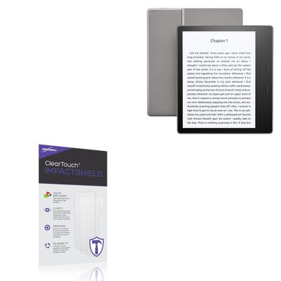 BoxWave Screen Protector Compatible with Amazon Kindle Oasis (2nd Gen 2017) - ClearTouch ImpactShield (2-Pack), Impenetrable Screen Protector Flexible Film