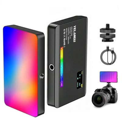 YELANGU 140 RGB LED Video Light W140 Camera Light Full Color Dimmable 2500-9000K Fill Light, for Live Vlog Photography Camera Photo Studio Lamp (140RGB-1)