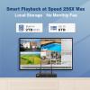 4K Home Security Camera System Wireless, 8pcs Plug-in WiFi Camera Outdoor Indoor for 24/7 Recording, 2 Way Audio, Color Night Vision, Human Detection, Dual Warning 8 Channel WiFi NVR, 2TB Hard Drive view 3