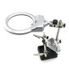 ZTBH Microscope Accessories Kit 2.5X 6X Desktop Magnifier Welding Magnifying Glass with LED Light Auxiliary Clip Loupe Third Hand Soldering Repair Tool Microscope Slides view 4