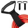 2 Pack Cord Storage Straps, 17" Extension Cord Straps Heavy-Duty for Garden Hose Strap Cord Organizer Handle for RV Accessories, Industrial Electrical Accessories view 1