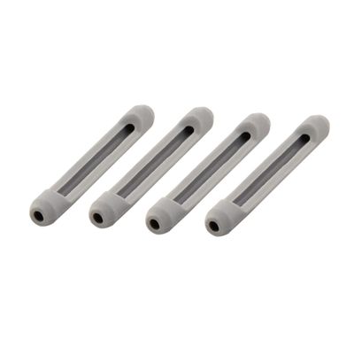 FOMIYES 4pairs Silicone Non-Slip Glasses Leg Covers Anti-Slip Ear Hooks for Eyewear Comfortable Gray Silicone Sleeves for Daily and Sports Use