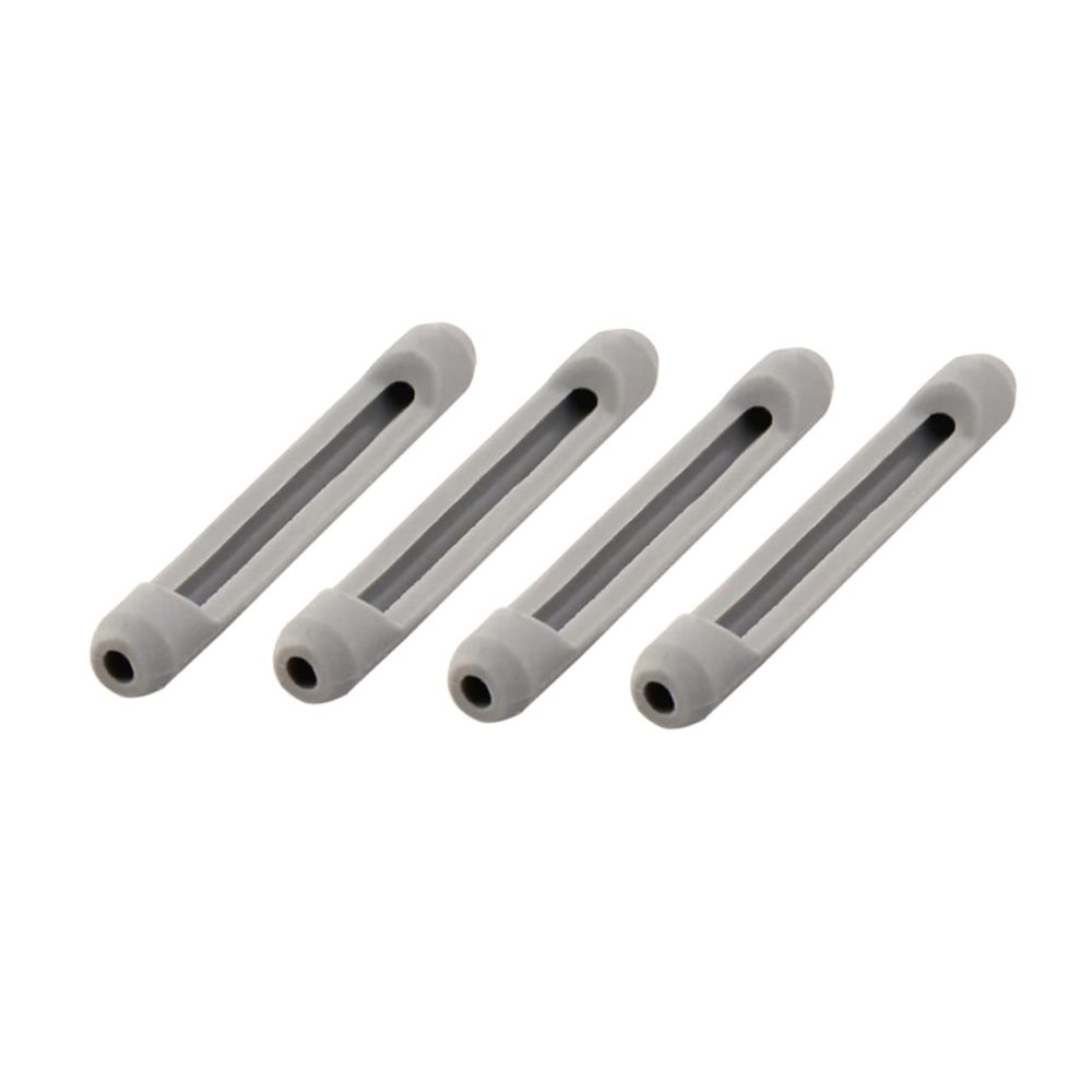 FOMIYES 4pairs Silicone Non-Slip Glasses Leg Covers Anti-Slip Ear Hooks for Eyewear Comfortable Gray Silicone Sleeves for Daily and Sports Use