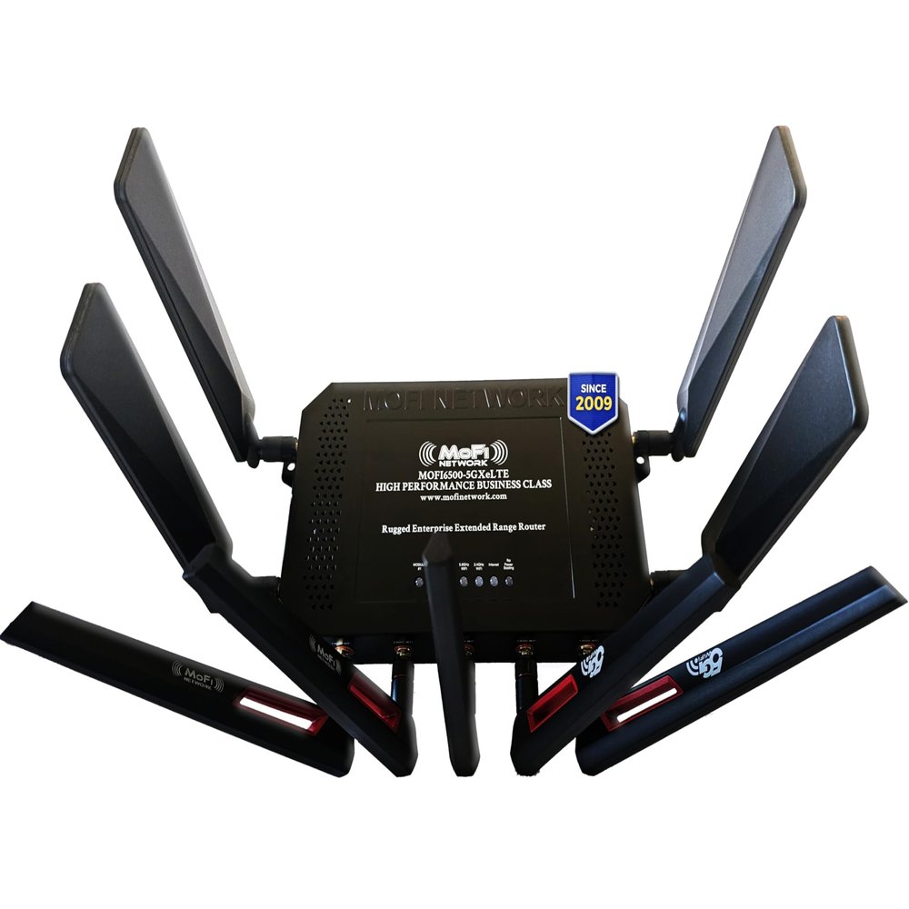 MOFINETWORK MOFI6500-5GXeLTE-RM520-HP 4G LTE 5G Dual SIM Cellular Router | Amplified Wi-Fi6 | Auto Failover, Business-Class Performance | Compatible with Verizon, AT&T, T-Mobile, and More | VPN Router