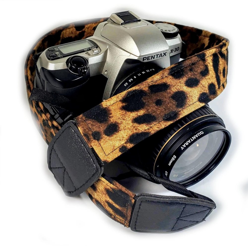 Leopard Camera Strap, Cheetah Camera Strap Universal DSLR Neck & Shoulder Strap, Photography Accessory, Gift for Men & Women