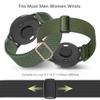 2 Pack Nylon Bands Compatible With Garmin Vivoactive 6/5/3/Forerunner 570 42mm/165/55/645/245 Music Watch Band, 20mm Soft Elastic Nylon Bands Replacement for Garmin Venu/Venu Sq/Venu Sq 2 Women Men view 3