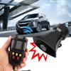 Majatou Horn, 115-130db Super Car 5 Warning Alarm Siren Horn Speaker with Mic for Most Cars view 4