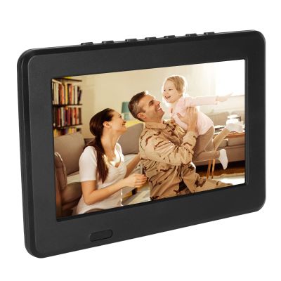 LOCADENCE Portable Digital TV, 7 Inch ATSC USB Storage Card TV, Rechargeable 1080P LED Digital Television Supports MKV, MOV, AVI, WMV, MP4, FLV US Plug 100~240V