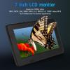 LOCADENCE Portable Digital TV, 7 Inch ATSC USB Storage Card TV, Rechargeable 1080P LED Digital Television Supports MKV, MOV, AVI, WMV, MP4, FLV US Plug 100~240V view 3