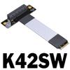 ADT-Link Pcie 4.0 M.2 NVMe to PCI Express x4 Extender Adapter Cable with Metal Shield for PCIe x4 SSD RAID, LAN, Capture Cards to M.2(Ultra SSD, M-Key) Extension (K42SW, 25cm) view 2