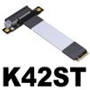 ADT-Link Pcie 4.0 M.2 NVMe to PCI Express x4 Extender Adapter Cable with Metal Shield for PCIe x4 SSD RAID, LAN, Capture Cards to M.2(Ultra SSD, M-Key) Extension (K42SW, 25cm) view 3