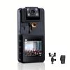 Hoestr 59GB Body Camera, 3000mAh Body Cam with IR Night Vision, 1296P Camcorder Ideal for Civilians Hikers Cyclists view 1