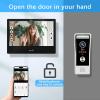 ANJIELO SMART Wired Video Door Phone Apartment Intercom System,WiFi 10 Inch Touch Monitor with 1080P Doorbell Camera,HD Camera,RFID Card Unlocking for Home Tuya,32G (1 Monitor-BK+1 Dooebell+2 Camera) view 2