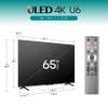 Hisense 65-Inch Class U6 Series Mini-LED ULED 4K UHD Google Smart TV (65U6N) - QLED, Motion Rate 240, HDR 10+, Full Array Local Dimming, Game Mode Plus, Alexa Compatibility view 2