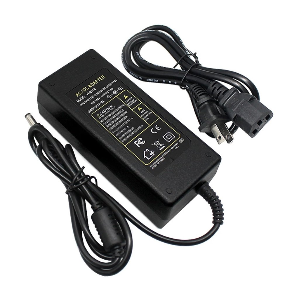 ZCERA AC110 220V Power Supply Adapter Transformer LED Strip 10A DC 5V Power Supply Adapter US/EU/Plug 2.1mm-2.5mm*5.5mm (Size : US Plug)