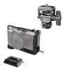 360and Tilt 180Adjustable DSLR Field Monitor Mount and Camera Cage for Sony A7C II A7CR with HDMI Cable Clamp Bundle view 1