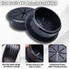 RONGWI 6PCS Desk Grommet,2-3/8""(60mm) Desk Hole Cover for Cables,Wire Hole Cover for Desk with Hole Saw,Office and Home Table,Desktop Equipment Wiring Management and Protection (Black) view 2
