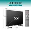 Hisense 55-Inch Class U8 Series Mini-LED ULED 4K UHD Google Smart TV (55U8N) - QLED, Dolby Vision IQ, Dolby Atmos, Full Array Local Dimming Pro, 144Hz Game Mode Pro, Alexa Compatibility view 2