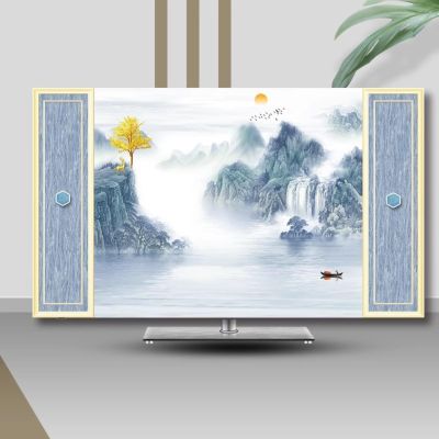 ABANO Universal Indoor LCD TV Dust Cover, 32-85in Stretchable TV Screen Protector for Curved Table Hanging LED Dustproof Slipcover Bedroom Living Room Decoration TV Set Cover