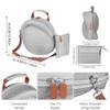 AZURAOKEY EVA Case for Harman Kardon Onyx Studio 8/7 Speakers, Waterproof Shoulder/Crossbody/Handbag Protective Travel Case With Shoulder Strap & Cable Bag for HK Onyx Studio 8/7 Wireless Speaker view 2