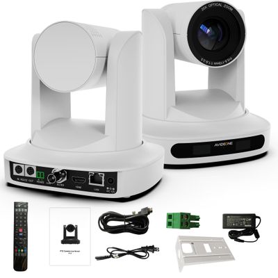 AVIDEONE PTZ Camera 20X Optical Zoom, HDMI/SDI/IP Outputs, PoE Live Streaming, Tripod, Wall & Ceiling Mount Compatible