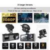 [YN.SELECTION] Dash Cam Front/Interior and Rear,170+130+120 Wide Angle,32G TF Card,1080P HD Dash Camera for Cars,with Night Vision,24H Parking Monitor,Loop Recording,WDR,Gravity Sensing view 2
